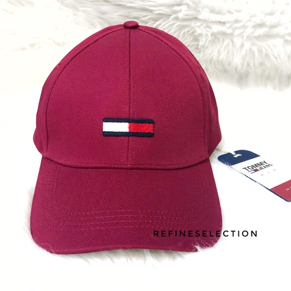 Tommy Hilfiger Embroidered Logo Strapback Hat Cap - Picture 3 of 8